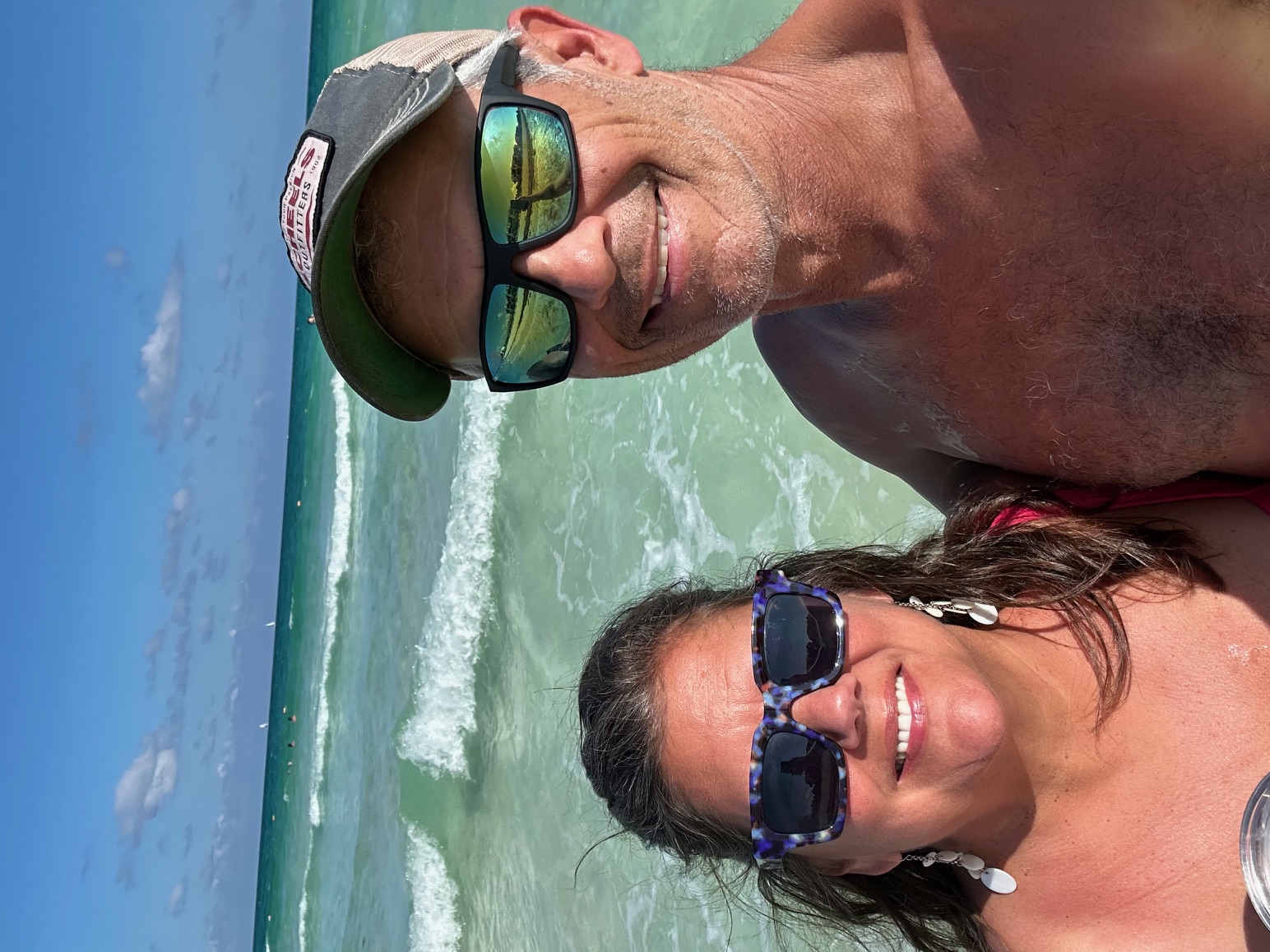 Ron and Paula at the beach